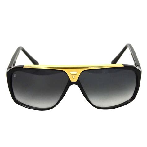 lv black and gold sunglasses